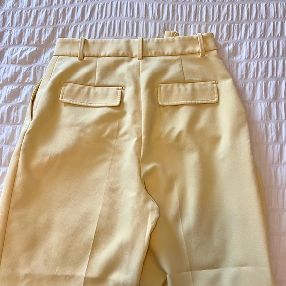 Zara yellow pants, straight leg Sz S. Inseam is 31” - Picture 2 of 6